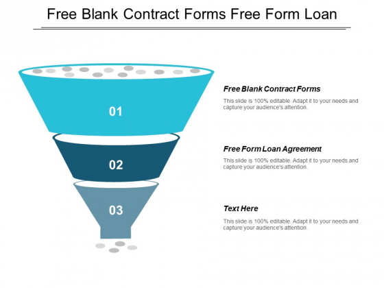 Free Blank Contract Forms Free Form Loan Agreement Ppt PowerPoint Presentation Clipart