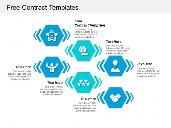 Free Contract Templates Ppt PowerPoint Presentation Layouts Infographics Cpb