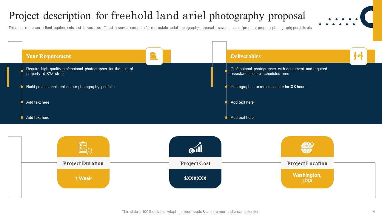 Freehold Land Ariel Photography Proposal Ppt PowerPoint Presentation Complete Deck With Slides idea images