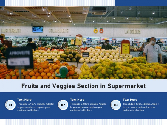 Fruits And Veggies Section In Supermarket Ppt PowerPoint Presentation Gallery Clipart PDF Fruits And Veggies Section In Supermarket Ppt PowerPoint Presentation Gallery Clipart PDF