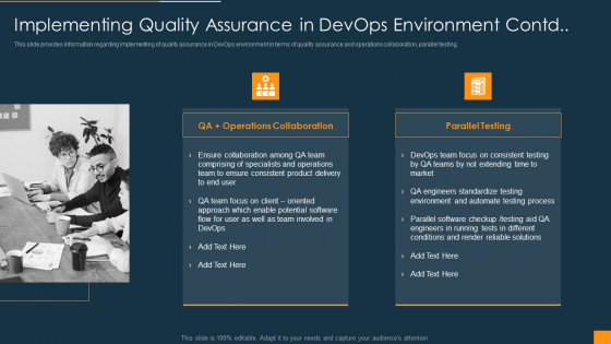 Function Of Quality Assurance In Devops IT Implementing Quality Assurance In Devops Environment Contd Microsoft PDF