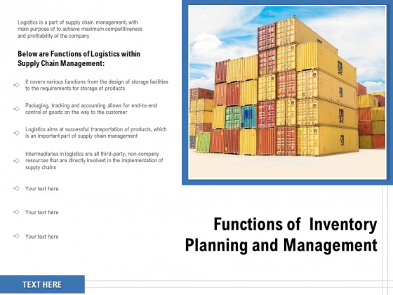 Functions Of Inventory Planning And Management Ppt PowerPoint Presentation Outline Model PDF Functions Of Inventory Planning And Management Ppt PowerPoint Presentation Outline Model PDF