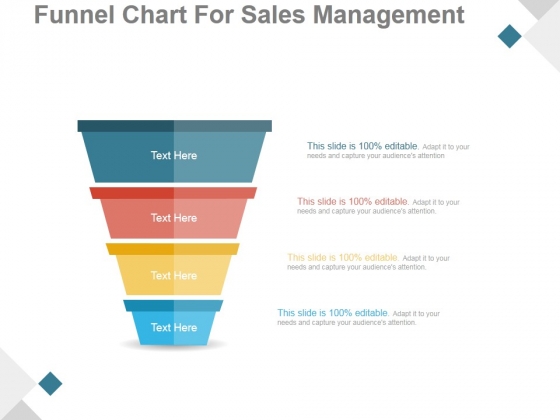 Funnel Chart For Sales Management Ppt PowerPoint Presentation Styles