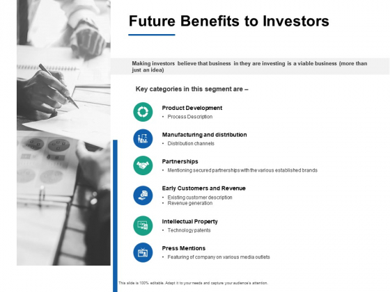 Future Benefits To Investors Product Development Ppt PowerPoint 