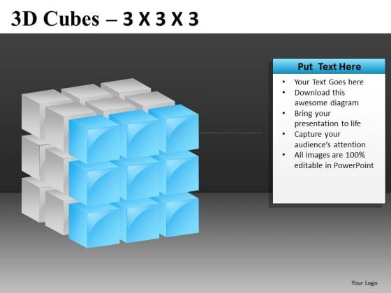 Face Of 3d Cube PowerPoint Slide Face Of 3d Cube PowerPoint Slide