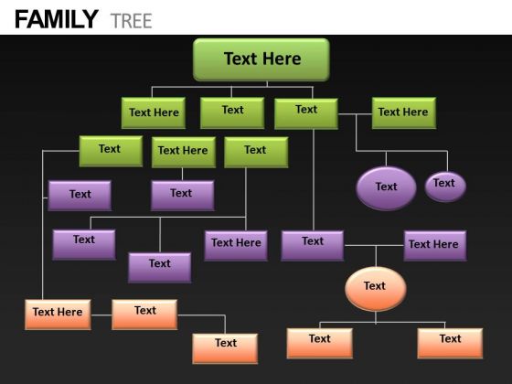 Family Tree Chart PowerPoint Diagram Family Tree Chart PowerPoint Diagram
