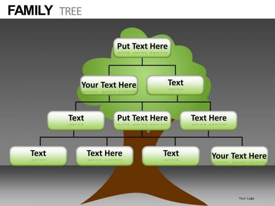 Family Tree Network PowerPoint Templates