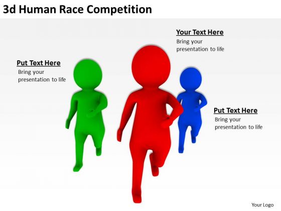 Famous Business People 3d Human Race Competition PowerPoint Templates Famous Business People 3d Human Race Competition PowerPoint Templates