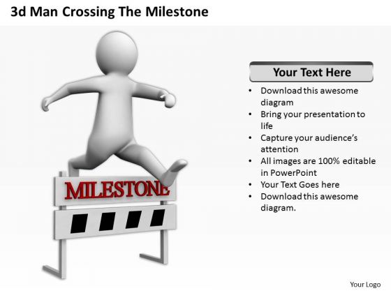 Famous Business People 3d Man Crossing The Milestone PowerPoint Templates Famous Business People 3d Man Crossing The Milestone PowerPoint Templates