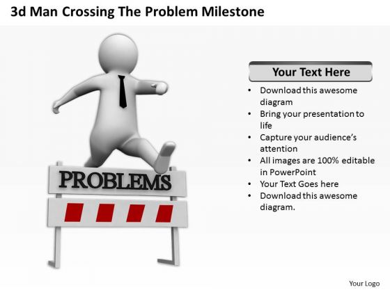 Famous Business People 3d Man Crossing The Problems Milestone PowerPoint Templates Famous Business People 3d Man Crossing The Problems Milestone PowerPoint Templates