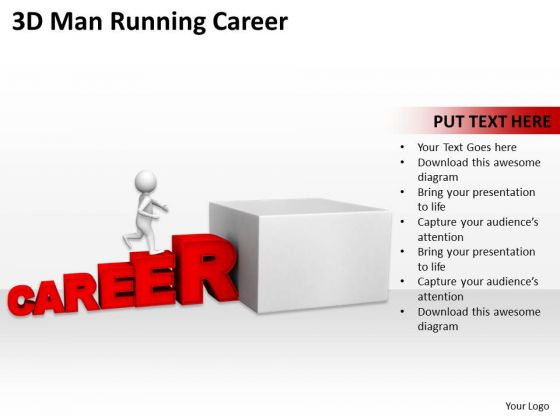 Famous Business People 3d Man Running Career PowerPoint Templates Ppt Backgrounds For Slides