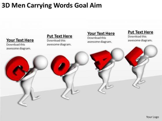 Famous Business People 3d Men Carrying Words Goal Aim PowerPoint Slides Famous Business People 3d Men Carrying Words Goal Aim PowerPoint Slides