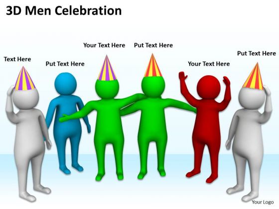 Famous Business People 3d Men Celebration PowerPoint Slides Famous Business People 3d Men Celebration PowerPoint Slides
