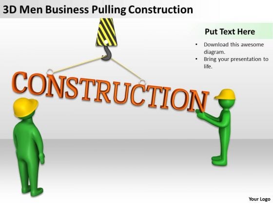 Famous Business People PowerPoint Templates Free Download Pulling Construction Slides
