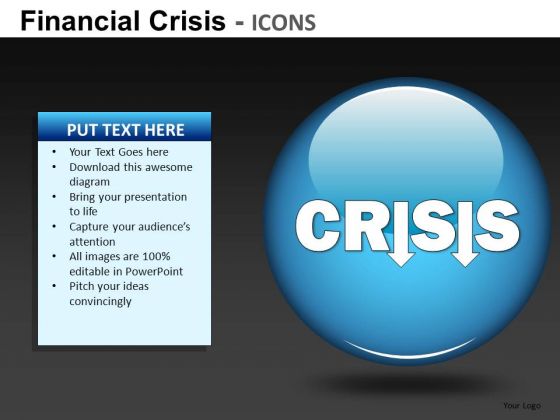 Financial Crisis Icons Ppt 21
