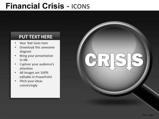 Financial Crisis Icons Ppt 22