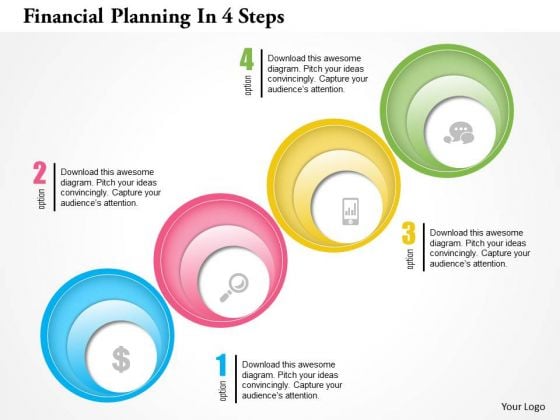 Financial Planning In 4 Steps PowerPoint Template Financial Planning In 4 Steps PowerPoint Template