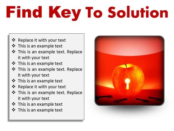 Find Key To Solution Business PowerPoint Presentation Slides S Find Key To Solution Business PowerPoint Presentation Slides S