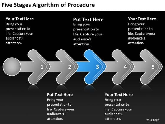 Five Stages Agorithm Of Procedure Chart Flow Chart Description PowerPoint Templates Five Stages Agorithm Of Procedure Chart Flow Chart Description PowerPoint Templates