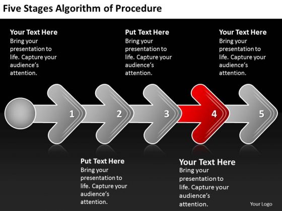 Five Stages Agorithm Of Procedure Design Process Flow Chart PowerPoint Slides Five Stages Agorithm Of Procedure Design Process Flow Chart PowerPoint Slides