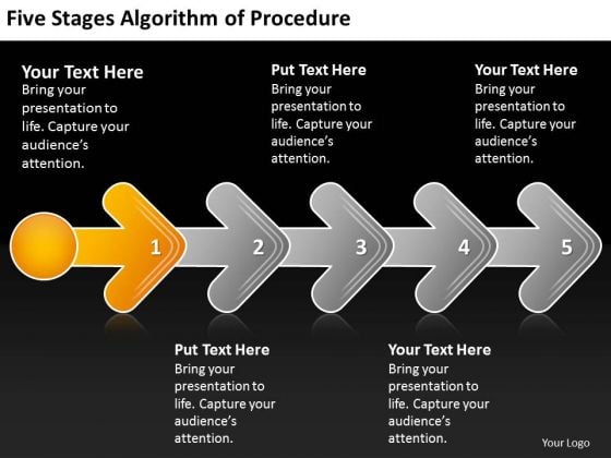 Five Stages Agorithm Of Procedure Flow Chart Description PowerPoint Templates Five Stages Agorithm Of Procedure Flow Chart Description PowerPoint Templates