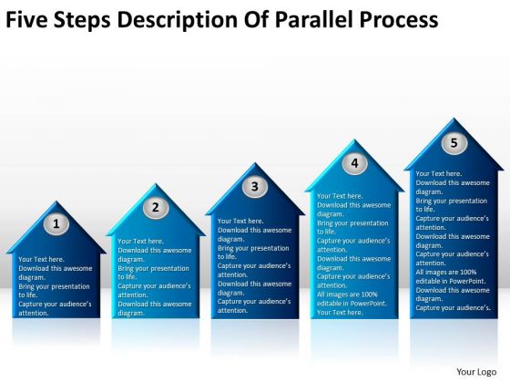 Five Steps Description Of Parallel Process Cafe Business Plan PowerPoint Slides Five Steps Description Of Parallel Process Cafe Business Plan PowerPoint Slides