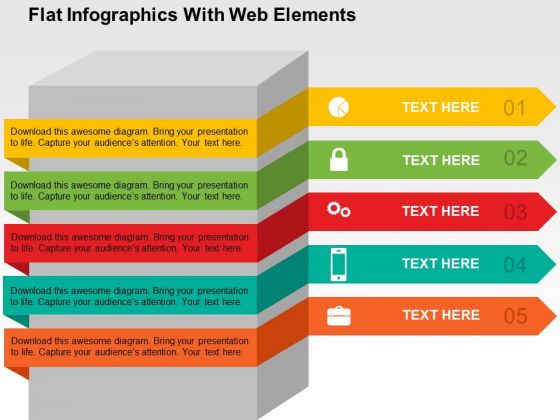 Flat Infographics With Web Elements PowerPoint Templates Flat Infographics With Web Elements PowerPoint Templates