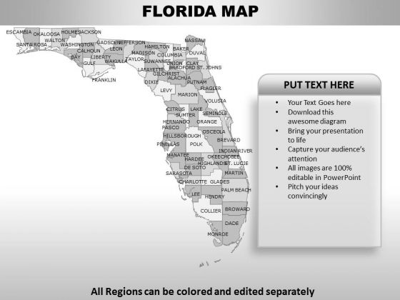 Florida PowerPoint Maps Florida PowerPoint Maps