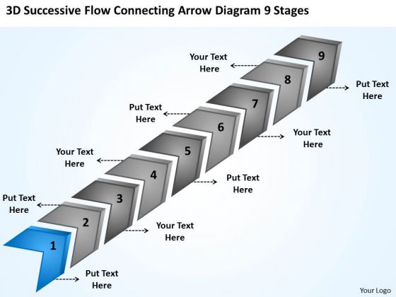 Flow Connecting Arrow Diagram 9 Stages Free Example Business Plans PowerPoint Templates Flow Connecting Arrow Diagram 9 Stages Free Example Business Plans PowerPoint Templates