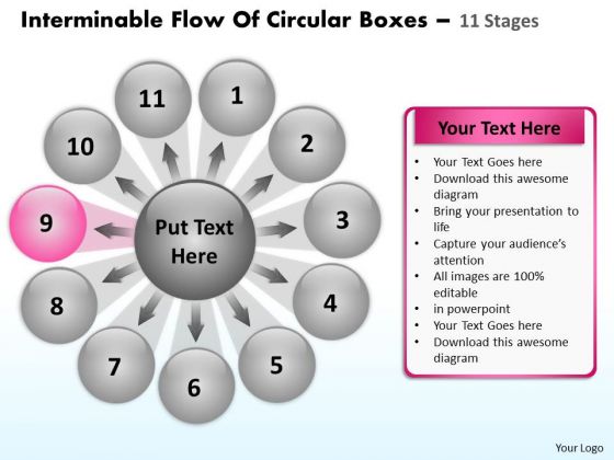 Flow Of Circular Boxes 11 Stages Relative Cycle Arrow Process PowerPoint Templates Flow Of Circular Boxes 11 Stages Relative Cycle Arrow Process PowerPoint Templates