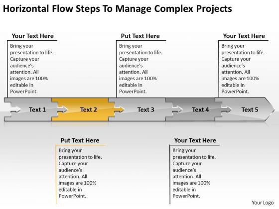 Flow Steps To Manage Complex Projects Chart Electrical Schematic PowerPoint Free Slides
