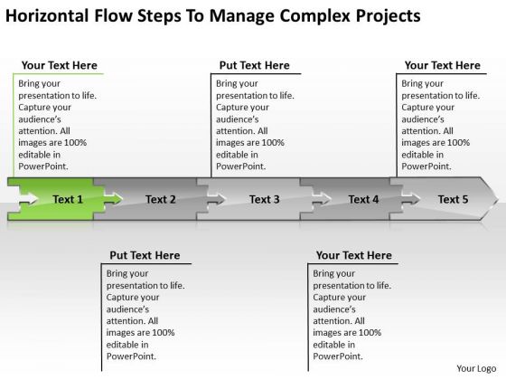 Flow Steps To Manage Complex Projects Electrical Schematic PowerPoint Free Slides