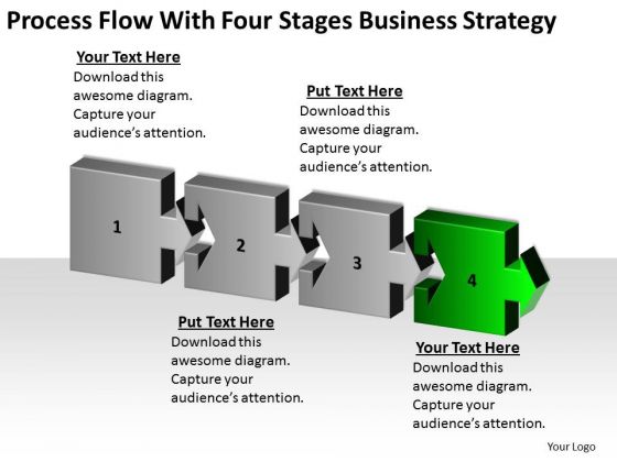 Flow With Four Stages Marketing Concepts Business Plan Template Free PowerPoint Templates Flow With Four Stages Marketing Concepts Business Plan Template Free PowerPoint Templates