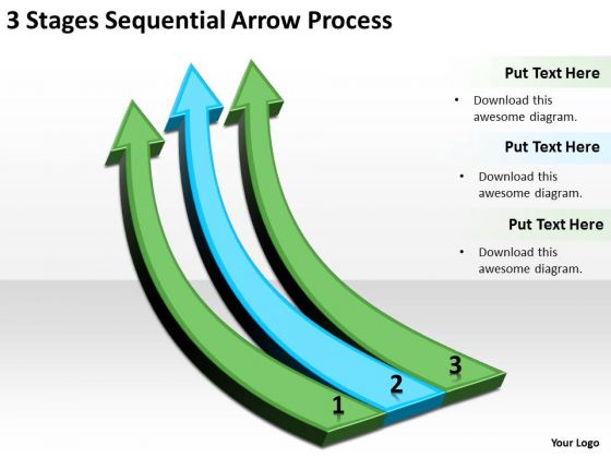 Flowchart Parallel Process 3 Stages Sequential Arrow PowerPoint Slides Flowchart Parallel Process 3 Stages Sequential Arrow PowerPoint Slides