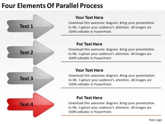 Four Elements Of Parallel Process Business Planning Template PowerPoint Slides Four Elements Of Parallel Process Business Planning Template PowerPoint Slides