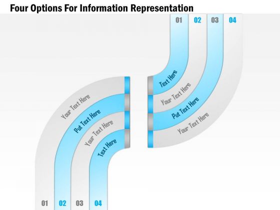 Four Options For Information Representation Presentation Template Four Options For Information Representation Presentation Template
