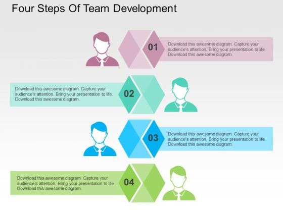 Four Steps Of Team Development PowerPoint Templates Four Steps Of Team Development PowerPoint Templates