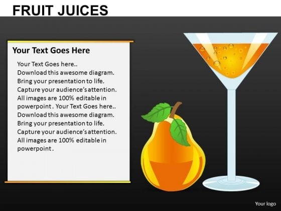 Fruit Juices Editable PowerPoint Slides Download Fruit Juices Editable PowerPoint Slides Download