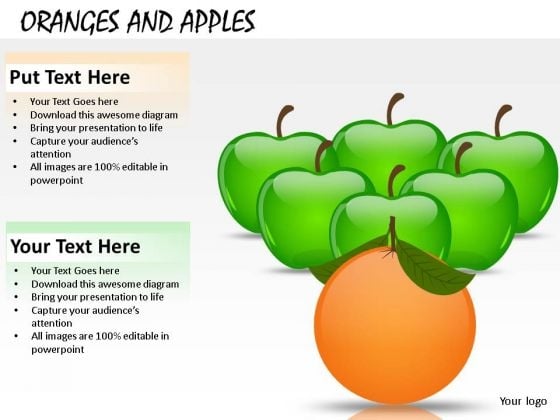 Fruit Orange Leading Apples PowerPoint Slides And Ppt Templates