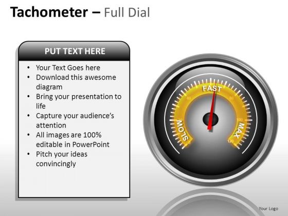 Future Tachometer Full Dial PowerPoint Slides And Ppt Diagram Templates