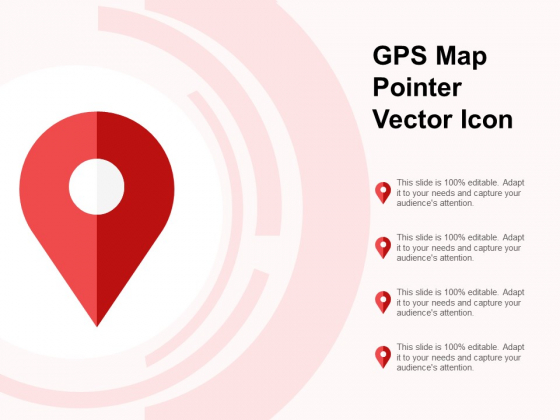 GPS Map Pointer Vector Icon Ppt PowerPoint Presentation Layouts Portrait