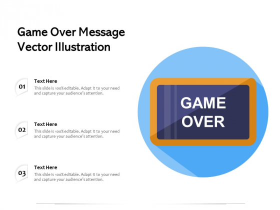 Game Over Message Vector Illustration Ppt PowerPoint Presentation File Structure PDF Game Over Message Vector Illustration Ppt PowerPoint Presentation File Structure PDF