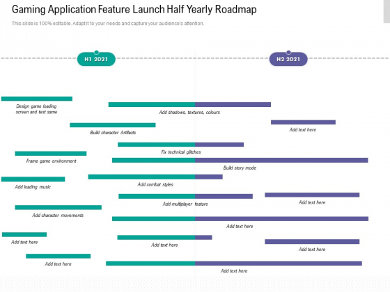Gaming Application Feature Launch Half Yearly Roadmap Information Gaming Application Feature Launch Half Yearly Roadmap Information
