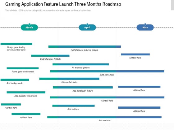 Gaming Application Feature Launch Three Months Roadmap Download Gaming Application Feature Launch Three Months Roadmap Download