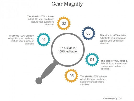 Gear Magnify Ppt PowerPoint Presentation Graphics