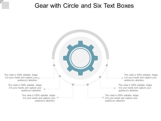 Gear With Circle And Six Text Boxes Ppt PowerPoint Presentation File Background Designs Gear With Circle And Six Text Boxes Ppt PowerPoint Presentation File Background Designs
