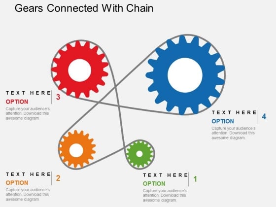 Gears Connected With Chain Powerpoint Templates Gears Connected With Chain Powerpoint Templates