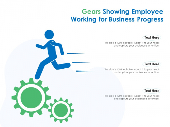 Gears Showing Employee Working For Business Progress Ppt PowerPoint Presentation File Graphics PDF