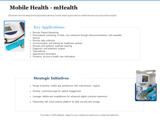 Generate Digitalization Roadmap For Business Mobile Health Mhealth Sample PDF