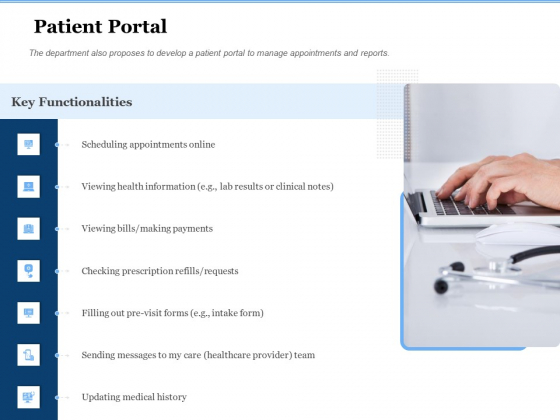 Generate Digitalization Roadmap For Business Patient Portal Demonstration PDF